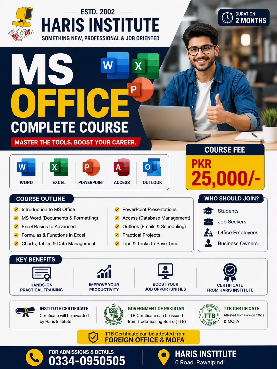 Ms office Course in Rawalpindi -