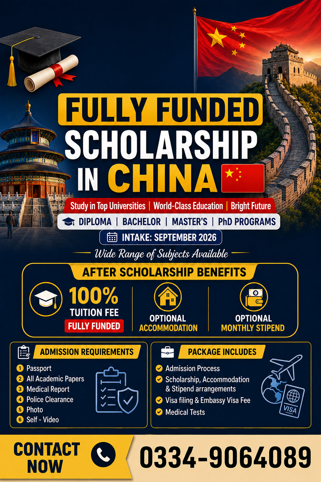 A Growing Interest in Chinese Education

Students in Peshawar are now showing strong interest in studying in China because Chinese universities offer quality education, modern campuses, and affordable study options. Many families in Pakistan prefer China because the environment is friendly for international students and the distance from Pakistan is manageable. Chinese universities also welcome Pakistani students in different academic fields including engineering, medical sciences, business, information technology, and language studies.

Why China is Becoming a Popular Study Destination

China has developed rapidly in education and technology during the last few years. Universities in major Chinese cities provide advanced laboratories, research opportunities, and modern classrooms. Students from Peshawar often choose China because they can receive international exposure without spending extremely high amounts like other countries. Scholarships also reduce the financial pressure on parents.

Scholarship Opportunities for Pakistani Students

Chinese universities offer different scholarship programs for international students. Pakistani students can apply for government scholarships, university-funded scholarships, and exchange programs. These scholarships may cover tuition fees, hostel accommodation, monthly living allowance, and medical insurance. Many students from Peshawar search for fully funded opportunities because they help them continue higher education without major financial stress.

Education Fields Available in China

China offers a wide range of degree programs for international students. Students from Peshawar can study MBBS, civil engineering, software engineering, artificial intelligence, business administration, pharmacy, economics, and many other subjects. Some universities also provide Chinese language courses for beginners before the main degree starts. This helps students adjust comfortably to the academic environment.

Affordable Living for Pakistani Students

One reason students choose China is the affordable lifestyle compared to many Western countries. Hostel facilities are usually available inside the university campus, making life easier for international students. Food, transportation, and daily living expenses can be managed within a reasonable budget. Pakistani students also find halal food in many Chinese cities where Muslim communities already exist.

Chinese Government Scholarship Benefits

The Chinese Government Scholarship is one of the most attractive options for Pakistani students. It supports talented students who want to continue bachelor’s, master’s, or PhD studies in China. The scholarship usually includes tuition fees, accommodation, and a monthly stipend. Students with good academic records from Peshawar often apply for these opportunities after completing intermediate or bachelor’s education.

Language Advantage for Future Careers

Students studying in China also gain exposure to the Chinese language, which is becoming valuable in international business and trade. Learning Chinese can improve career opportunities in Pakistan because many Chinese companies are working on projects related to trade, construction, and technology. Students returning from China often have better chances in multinational companies and business sectors.

Simple Admission Process for Students

The admission process for Chinese universities is considered easier compared to many countries. Students usually need educational documents, passport copies, photographs, medical reports, and language certificates if required. Many universities accept English proficiency instead of complicated testing procedures. This makes the process more comfortable for students from Peshawar who want a straightforward admission pathway.

Student Life in Chinese Universities

International students in China experience a multicultural environment. Universities organize events, sports activities, cultural festivals, and educational tours for foreign students. Pakistani students often build friendships with students from different countries. This international exposure improves communication skills, confidence, and professional understanding for future careers.

Safety and Comfort for Pakistani Families

Parents in Peshawar often worry about student safety abroad, but China is generally considered a safe destination for international students. University campuses have proper security systems and student support departments. Pakistani communities in different cities also help new students settle into the environment more comfortably. This support system gives confidence to families sending students abroad.

Opportunities After Graduation

Students graduating from Chinese universities can explore job opportunities in Pakistan and internationally. Chinese degrees are recognized in many countries, especially in technical and professional fields. Graduates often work in engineering companies, software houses, hospitals, educational institutes, and international organizations. Some students also continue higher research studies after completing their first degree.

Cultural Experience for Pakistani Students

Studying in China is not only about education. Students also experience a new culture, traditions, and lifestyle. They learn independence, time management, and communication skills while living abroad. Pakistani students from Peshawar often return with improved confidence and a broader understanding of the world. This personal development becomes valuable in both professional and social life.

Guidance and Scholarship Support in Peshawar

Many educational consultants and admission advisors in Peshawar now help students apply for Chinese scholarships. They guide students about documentation, university selection, interview preparation, and visa processing. Proper guidance helps students avoid confusion and complete the admission process smoothly. Students should always verify university details carefully before applying.

Importance of Academic Preparation

Students planning to study in China should focus on good academic performance and proper preparation. Strong marks improve scholarship chances and increase university options. Students should also improve communication skills and prepare necessary documents in advance. Early planning can make the application process easier and more successful.

A Bright Future Through Chinese Education

Study opportunities in China are opening new doors for students in Peshawar and across Pakistan. Scholarships are helping talented students continue higher education without heavy financial burdens. With quality education, international exposure, and career development opportunities, China has become an attractive destination for ambitious Pakistani students who want to build a successful future.